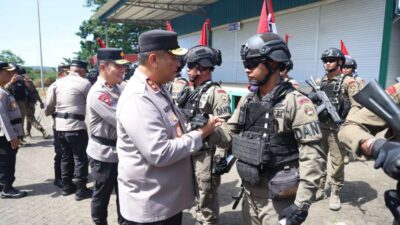 98 Personel Brimob Polda Kepri Pulang dari Papua, Misi Selesai
