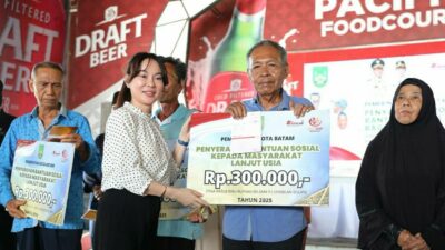 449 Lansia Terima Insentif Bulanan Rp300 Ribu di 3 Kecamatan Kota Batam