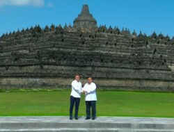 Prabowo dan Macron Tiba di Candi Borobudur