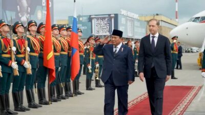 Prabowo Tiba di Rusia Disambut DPM Manturov