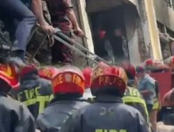 Jet Tempur Bangladesh Tabrak Sekolah di Dhaka, 19 Tewas dan Puluhan Luka-luka