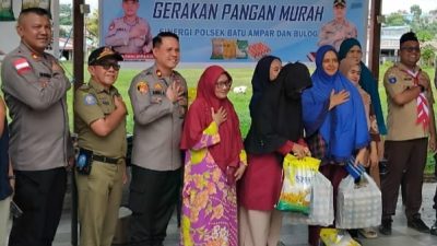 Polsek Batu Ampar dan BULOG Sukses Gelar Pasar Murah di Tanjung Sengkuang