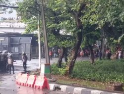 Demo 28 Agustus Rusuh, Mahasiswa Lempar Bom Molotov dan Batu ke Arah Polisi