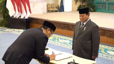 Prabowo Lantik Sejumlah Menteri, Sri Mulyani Digantikan Purbaya Yudhi Sadewa