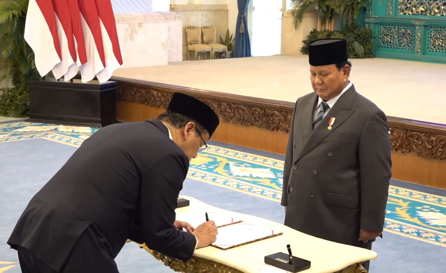 Prabowo Melantik Menteri