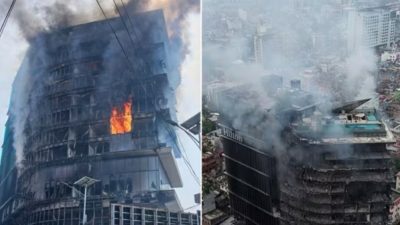 Selain Gedung Pemerintah, Hotel Hilton Nepal di Kathmandu Dibakar Massa