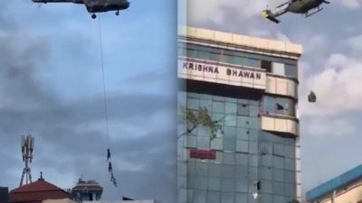 Video: Para Pejabat Nepal Kabur, Bergelantungan di Tali Helikopter Hindari Amuk Massa