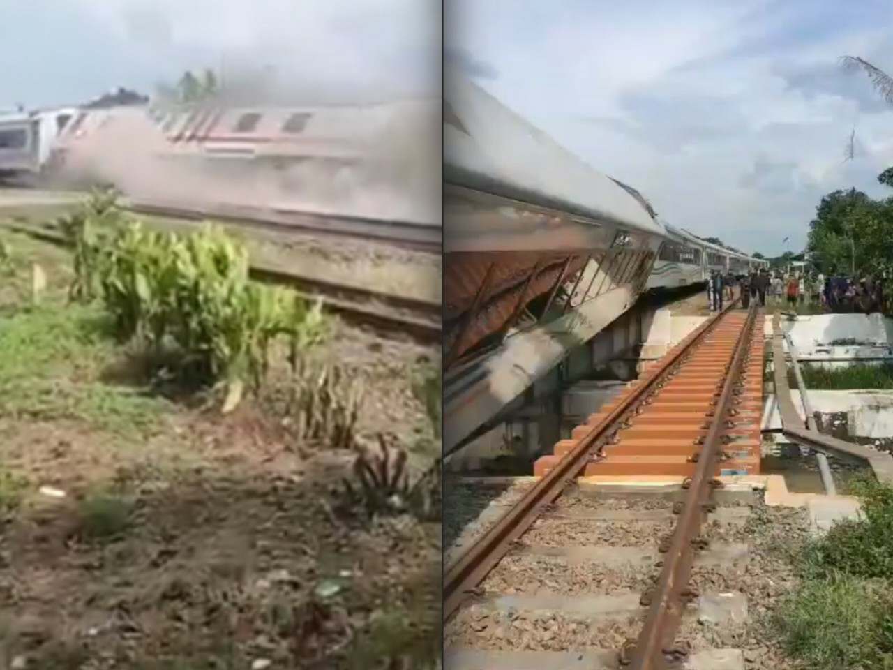 Kereta Api Purwojaya Tergelincir