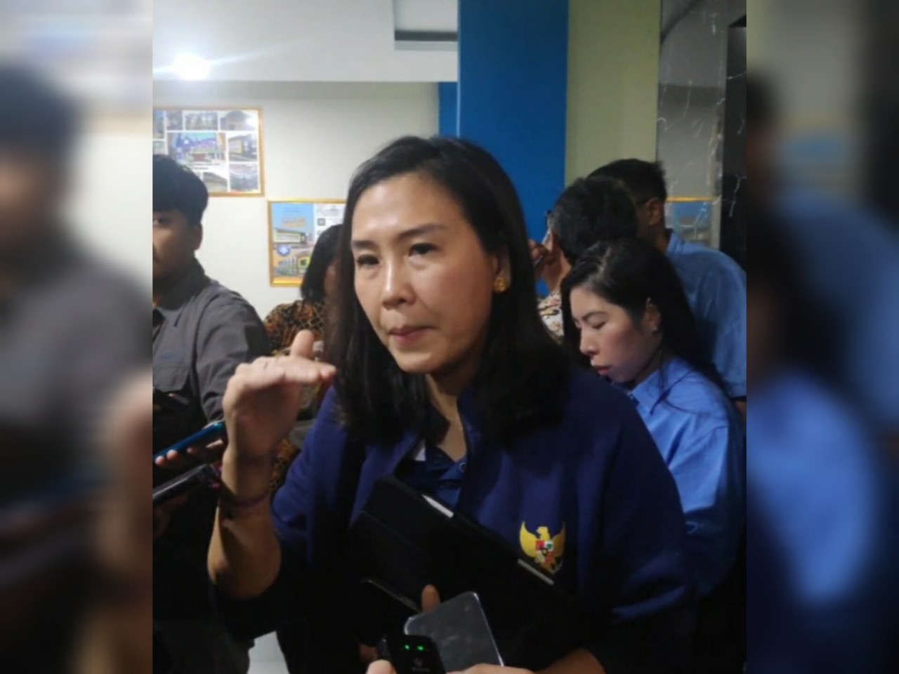 Wamen Veronica ke Batam