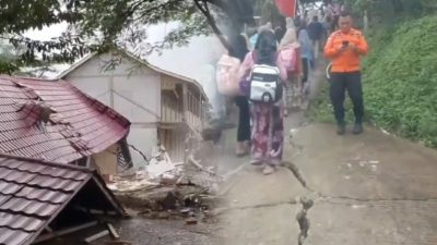 Tanah bergerak di Tegal
