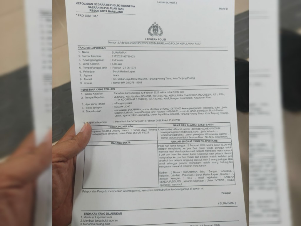 Sukarman Sopi Lori Batam