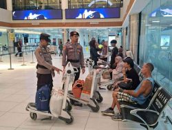 Arus Balik di Bandara Hang Nadim Mulai Padat, Polda Kepri Perketat Pengamanan