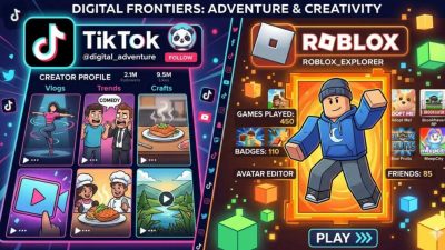 Akun Tiktok dan Roblox