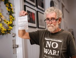 Protester to stand in court over ‘From the river to the sea’ banner