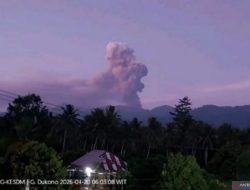 Gunung Dukono Meletus, Status Waspada Ditetapkan