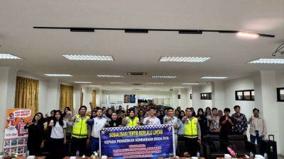 Tekan Kecelakaan, Ditlantas Polda Kepri Edukasi Safety Riding Mahasiswa UIB