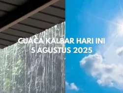 Cuaca Kalbar 27 April 2026: 14 Daerah Suhu 23 Derajat, Pontianak Hujan Lebat