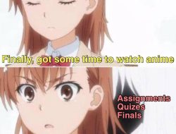 8 Meme Anime Tentang Tugas, Kenapa Bisa Menumpuk Begini?