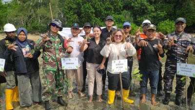 PT BSP Tanam Mangrove