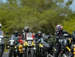 Ratusan V-Strom 250SX Taklukkan Banyuwangi-Bali, Jelajahi Black Lava Batur