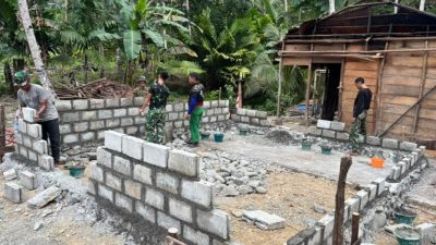 Kodam 1/BB Bangun Rumah Impian Samueli Buulolo Lewat RTLH