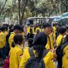 Mahasiswa Demo di Bundaran HI, Tak Ditemui Pejabat, Kecam Aparat, BEM UI: Ada Pemukulan