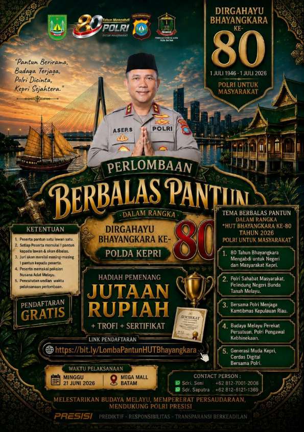 Polda Kepri Lomba Berbalas Pantun