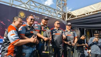 Cegah Balap Liar, 506 Pembalap Adu Cepat di Open Drag Bike Akpol 1990 Samarinda