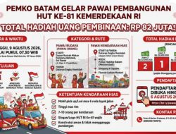 Pawai Pembangunan di Batam Sambut HUT ke-81 RI Berhadiah Total Rp 82 Juta, Ini Cara Daftarnya