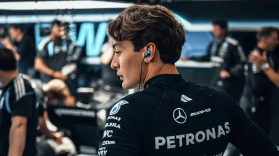 George Russell Juara Sprint GP Belanda dari Poles, Norris dan Leclerc Naik Podium
