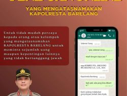 Waspada Penipuan Online di Batam, Nama Kapolresta Barelang Dicatut, Modus Penipu Gertak Kasus Hukum