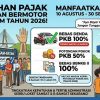Pemutihan Pajak Kendaraan Batam Berakhir 30 September, Denda Dihapus 100% Hingga Diskon Pokok 50%