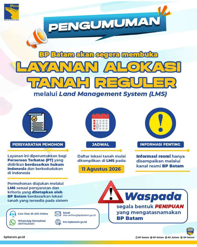 Layanan Alokasi Tanah Batam