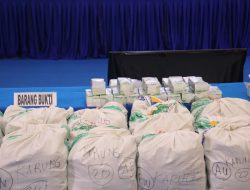 ​1.3 Ton Ketamin Selundupan Kapal MV Kingsan Dimusnahkan di Makodaeral IV Batam