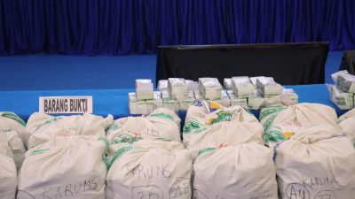 ​1.3 Ton Ketamin Selundupan Kapal MV Kingsan Dimusnahkan di Makodaeral IV Batam