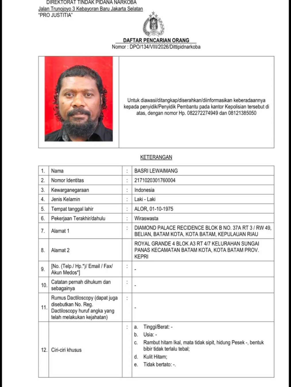 DPO Basri Lewaimang