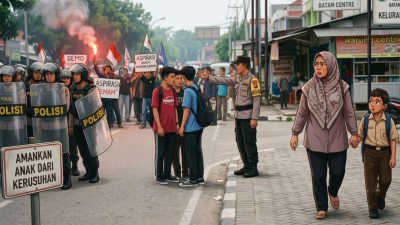 Polda Kepri Imbau Orang Tua Larang Anak Ikut Demo yang Berpotensi Ricuh