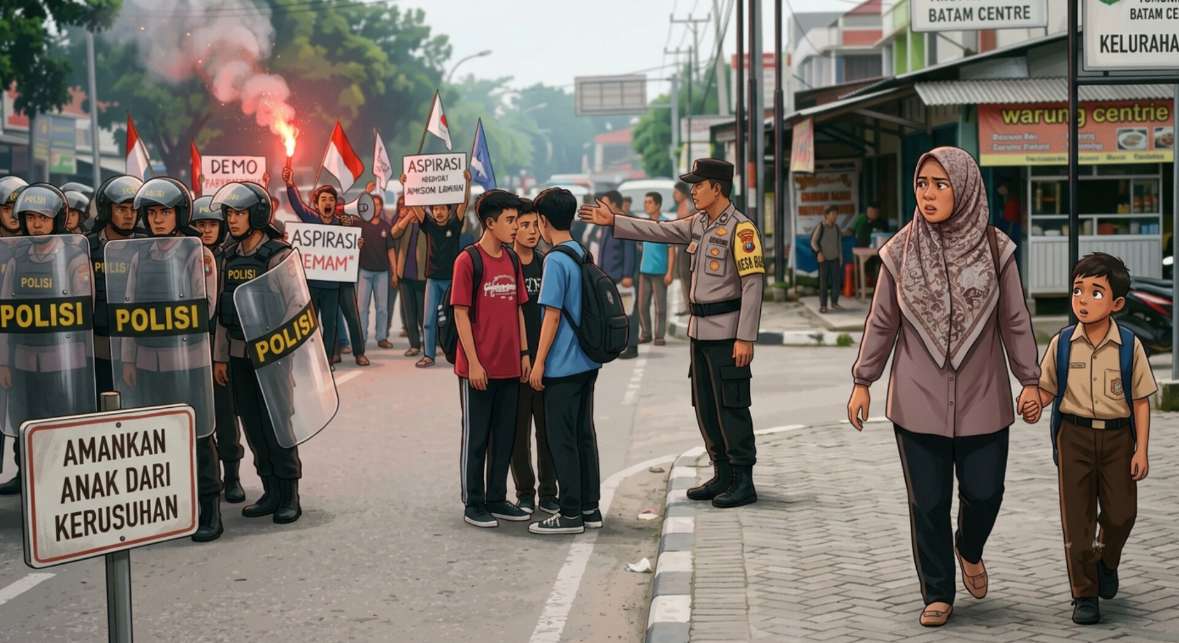 Anak Dilarang Demo