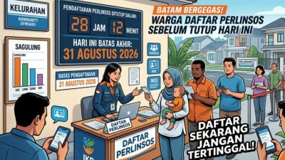 Batas Akhir Pendaftaran Perlinsos Batam 31 Agustus 2026, Warga Diminta Segera Registrasi
