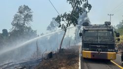 Lahan di Lingga Terbakar