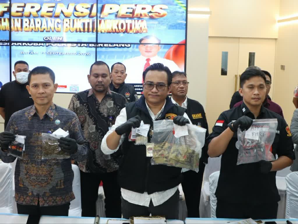 Sabu hingga Vape Dimusnahkan Polresta Barelang
