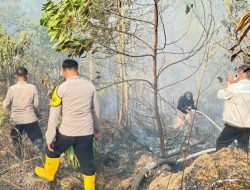 Lahan 1 Hektare di Bukit Piatu Bintan Terbakar, Polisi dan Damkar Berjibaku