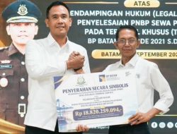 BP Batam dan Kejari Tarik PNBP Sewa Perairan Tersus Rp 18,8 M dari 111 Perusahaan