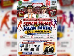 Senam Sehat dan Jalan Santai Batu Ampar Digelar 13 September, Ada Grandprize Sepeda Motor