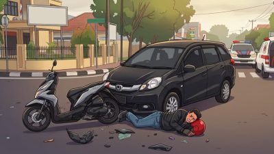 Usai Tabrak Pemotor Hingga Luka Berat, Sopir Mobilio di Batam Malah Kabur ke Rumah