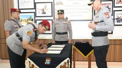 Sertijab 7 Pejabat Utama Polda Kepri