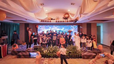 Meriahnya Pesta Halloween Anak di Aston Inn Gideon Batam, Diserbu Puluhan Keluarga