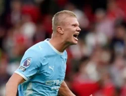 Emoji Haaland Usai Kemenangan City di Anfield Memancing Respons Beragam
