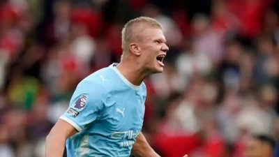 Emoji Haaland Usai Kemenangan City di Anfield Memancing Respons Beragam