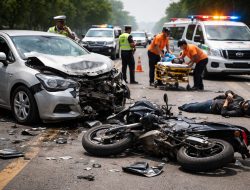 Motor Sport Masuk Tol Cijago Lawan Arah, Satu Pengendara Tewas Tabrak Taksi